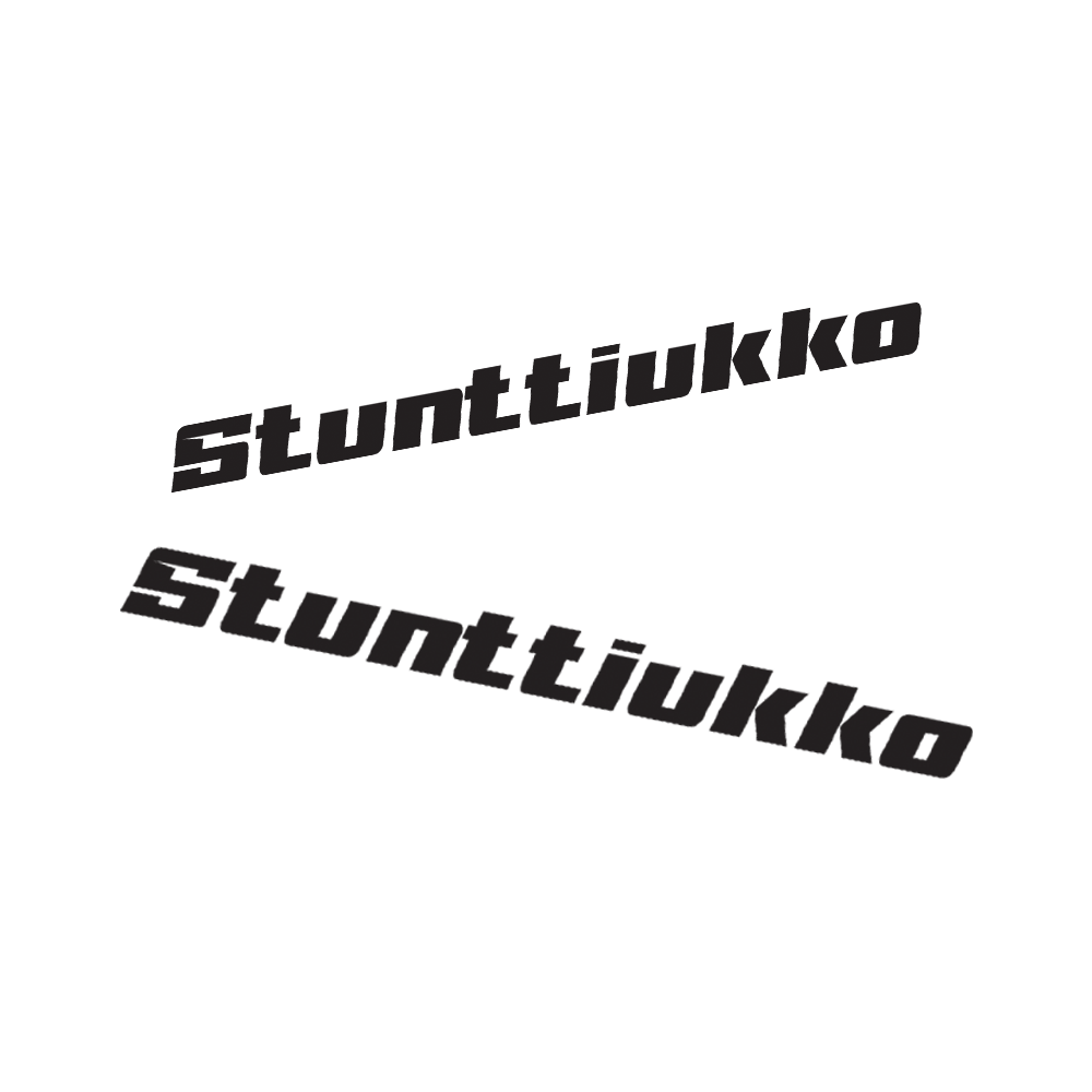 Stunttiukko -Tarra