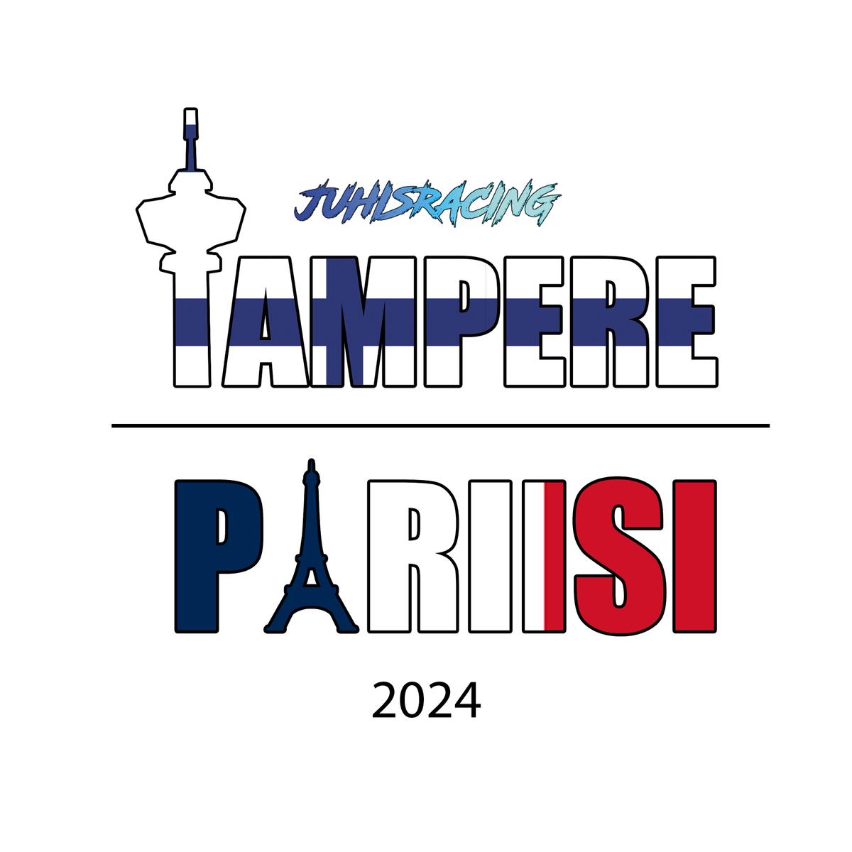 Tampere-Pariisi ROADTRIP -tarra
